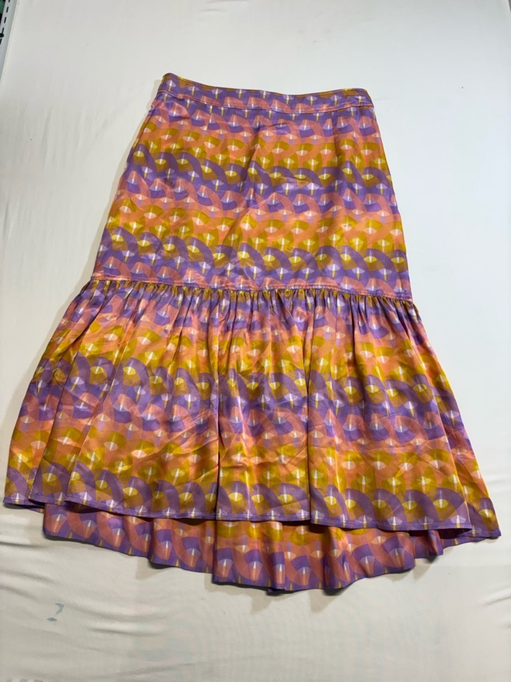 SANDRO
Printed satin-twill midi skirt - Picture 4 of 11
